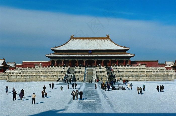 太和殿雪景北京风景