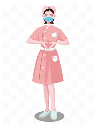 护士节戴口罩的医护人员