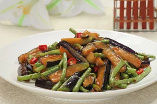 豆角烧茄子