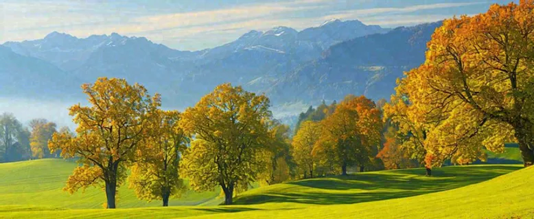 秋天山脉秋叶树木,秋分摄影图 秋天山脉秋叶树木,秋分摄影图