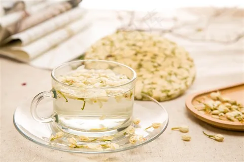 茉莉花茶饼花茶摄影