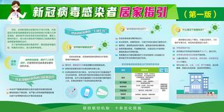 新冠病毒感染者居家指引展板