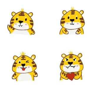 设计创造老虎虎年新年素材