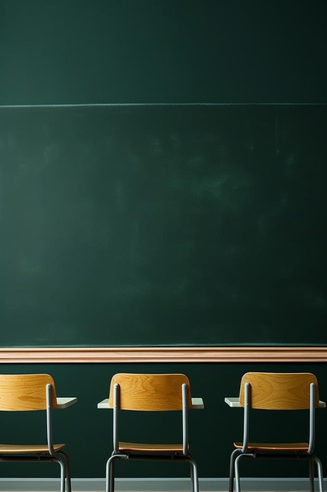 桌椅黑板学生教师简约背景