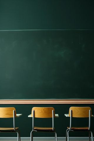桌椅黑板学生教师简约背景