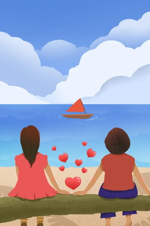 情人节海报七夕海报psd模版下载