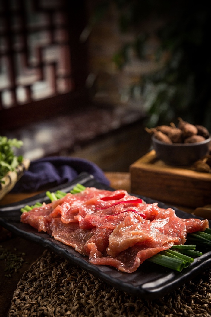 火锅菜品配菜牛肉丝肥牛卷牛肉卷涮牛肉