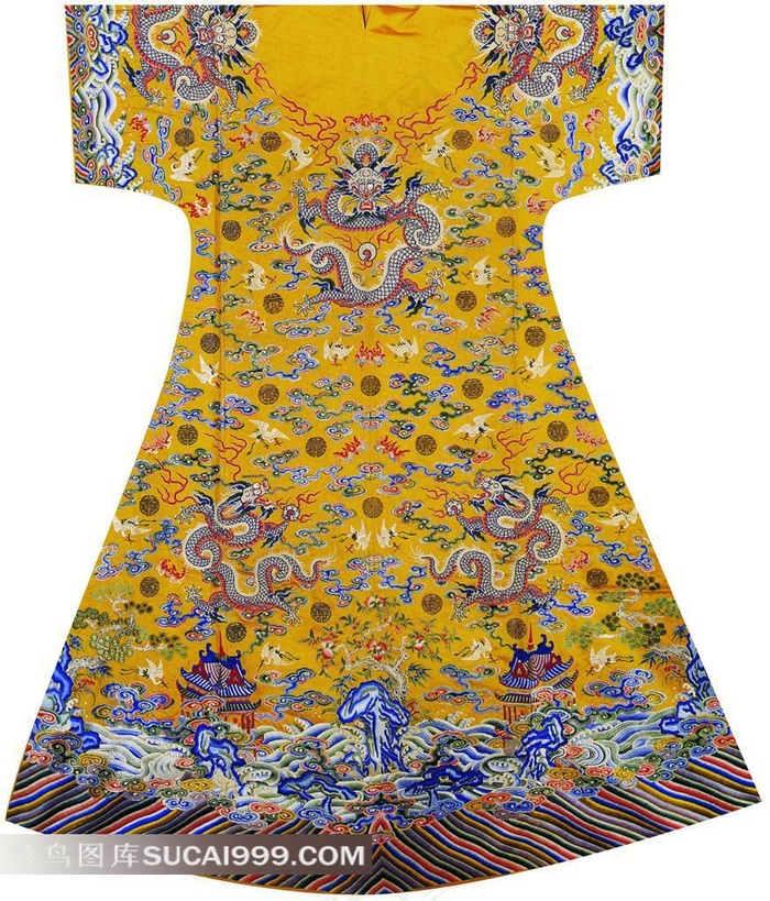 精美的龙纹图案服饰素材