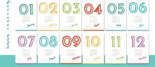 2023日历 2023年挂历 兔年日历 