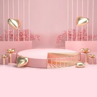 立体C4D场景电商首页主图直通车促销banner海报背景PSD素材