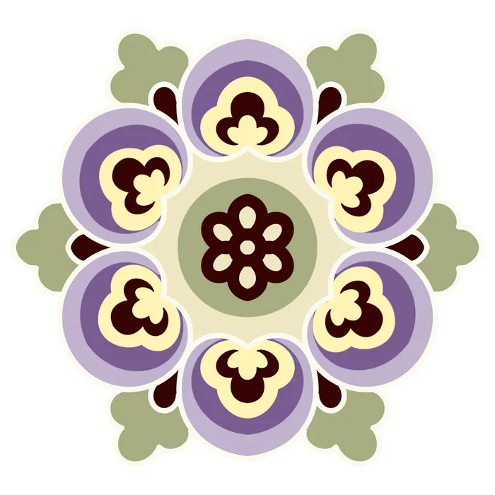 复古中国风国潮敦煌花纹花草插画手绘装饰小元素PSD素材psd模版下载