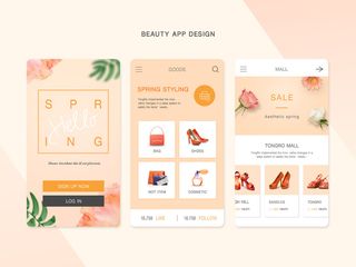 UI多页面包装展示手机APP交互界面样机长图概念PSD设计模板