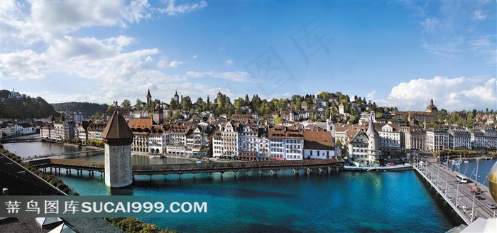 国外风景古城市摄影图片