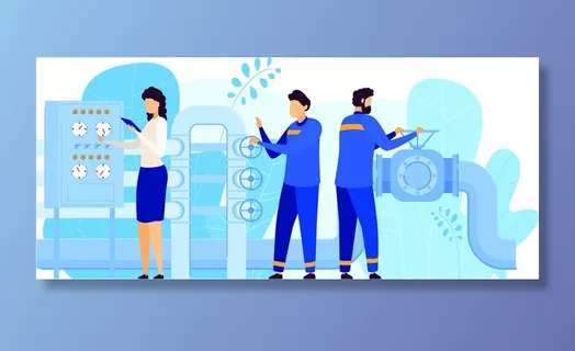 扁平化人物场景办公互联网等距ai矢量设计网页海报UI素材插画