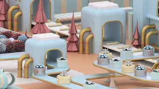 圣诞节3D立体工厂