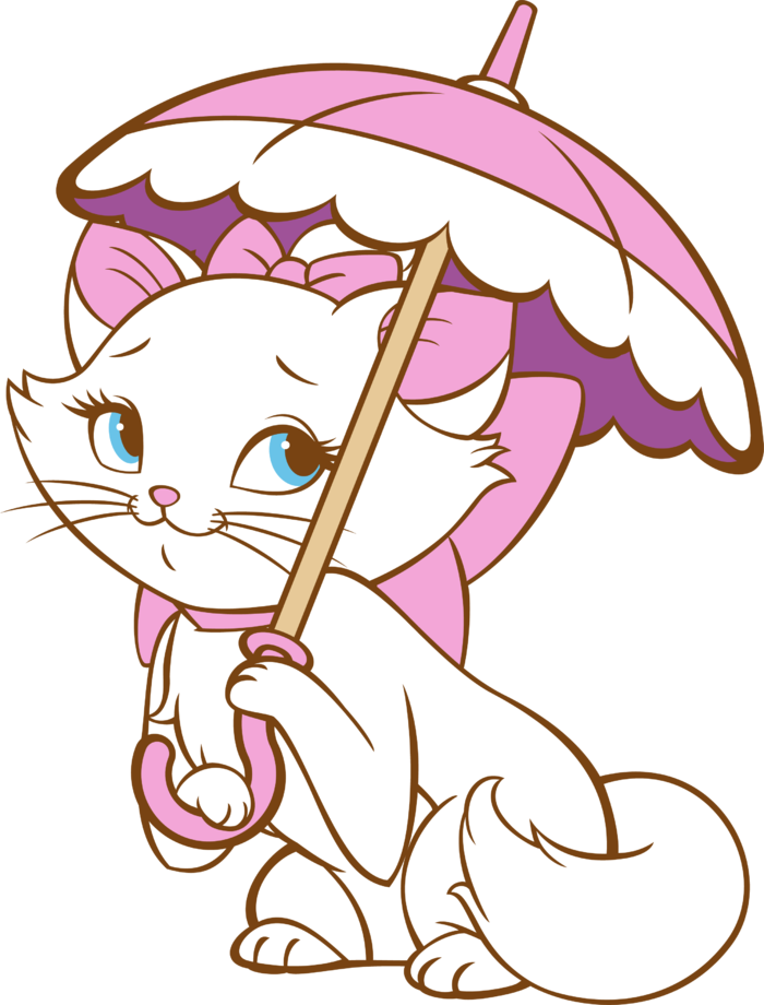猫伞卡通可爱