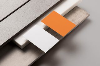 石头背景高档轻奢名片样机