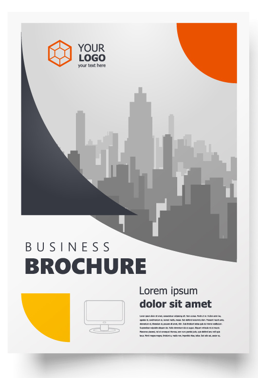 包装宣传册设计模板传单页抽象商务宣传册A4模板创意封面趋势宣传