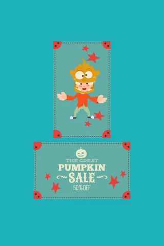 万圣节小鬼捣蛋儿童矢量插画扁平