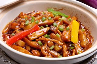 煲类火锅川菜特色菜咸鱼茄子煲