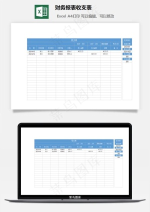 财务报表收支表