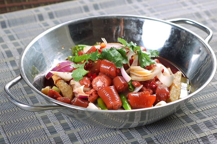 干锅美食焖锅湘菜麻辣香辣纸锅干锅猪尾