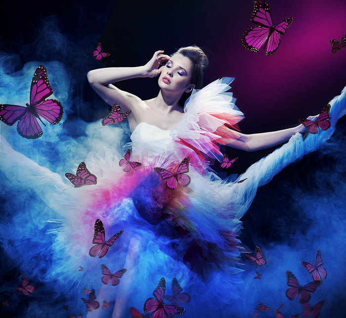 炫彩梦幻童话美女图