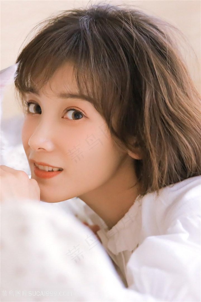 高清*清纯短发美女图片