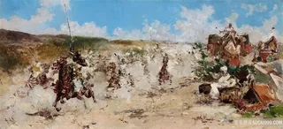 萨尔瓦多桑切斯巴布多火药游戏风景画