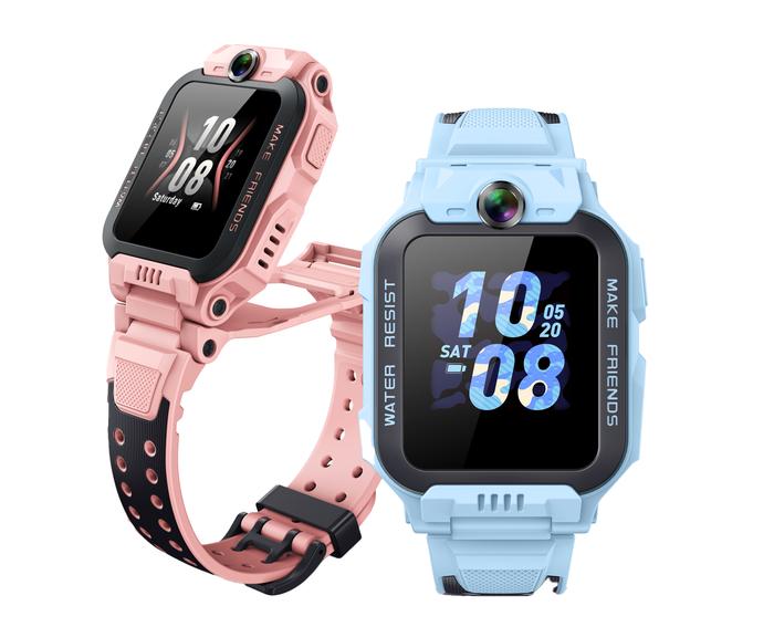 小天才儿童手表实物高清渲染大图蓝色-05免抠