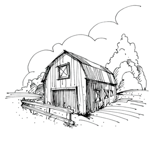 现代农业线条图