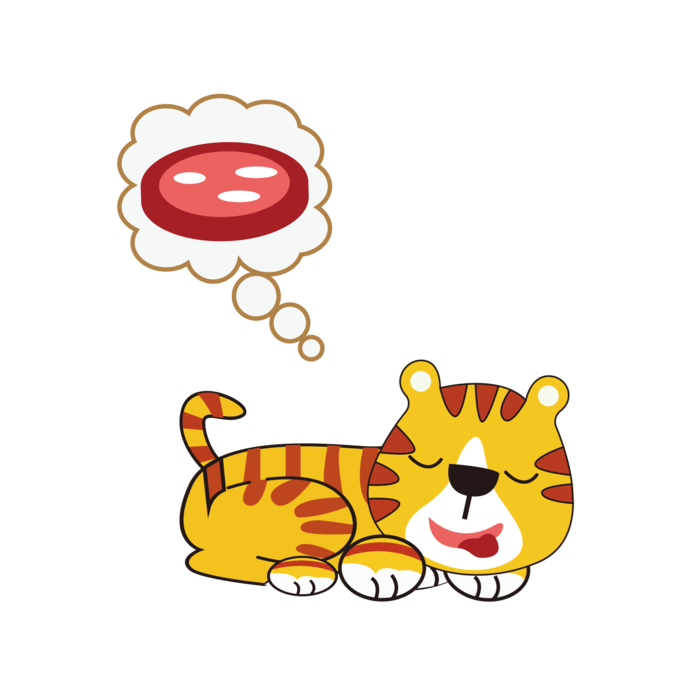 卡通小老虎PNG免抠插画素材可爱动物老虎插画贴图PNG免抠设计素材