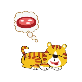 卡通小老虎PNG免抠插画素材可爱动物老虎插画贴图PNG免抠设计素材