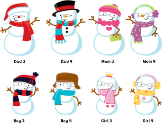 雪人圣诞节造型