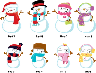 雪人圣诞节造型