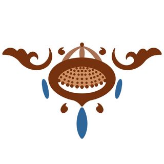 复古中国风国潮敦煌花纹花草插画手绘装饰小元素PSD素材