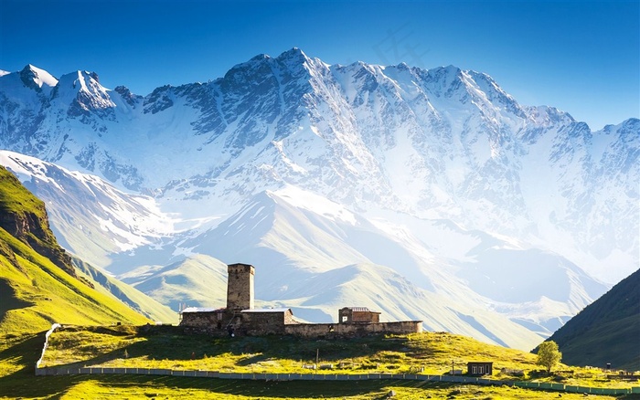 文峰山山水风景图片