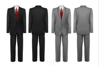 黑灰西服正装