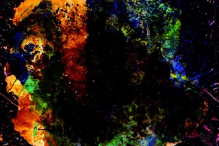 抽象艺术油漆颜料混色流体简笔背景