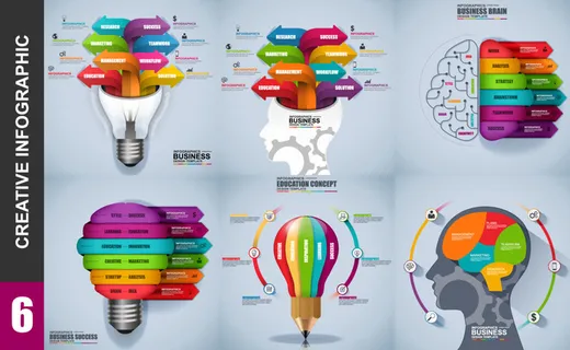 ppt素材3d数据图表模板可视化图形统计标签矢量图标模型ai源文件