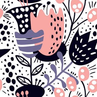 花卉唯美手绘花朵面料纹理手机壳布料面料印花服装矢量图案素材