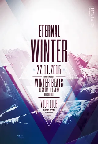 艺术时尚英文海报