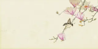 中国风传统水墨古风古典展板边框工笔画PS海报背景平面设计素材