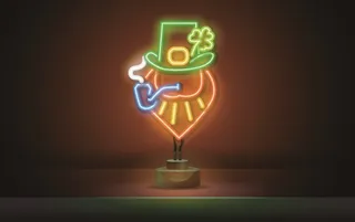 简约霓虹灯模板