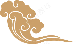 中式传统祥云中国风古典水纹吉祥图案免抠