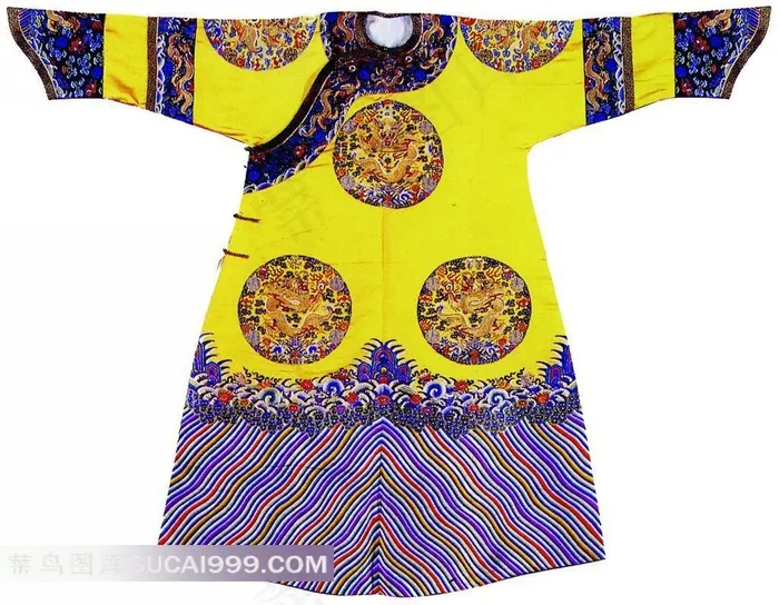 精美的传统清代帝王服饰