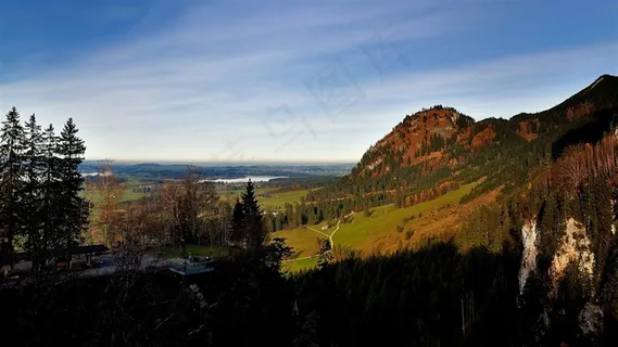 德国新天鹅城堡风景 德国新天鹅城堡风景