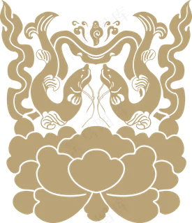 中国风传统吉祥寓意图案古代喜庆祥瑞纹样纹饰PNG免抠