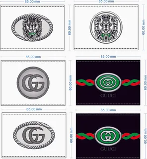 男装牛仔裤皮牌设计CDR矢量图图片