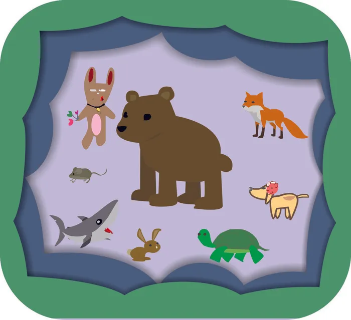 卡通图框画cdr矢量模版下载